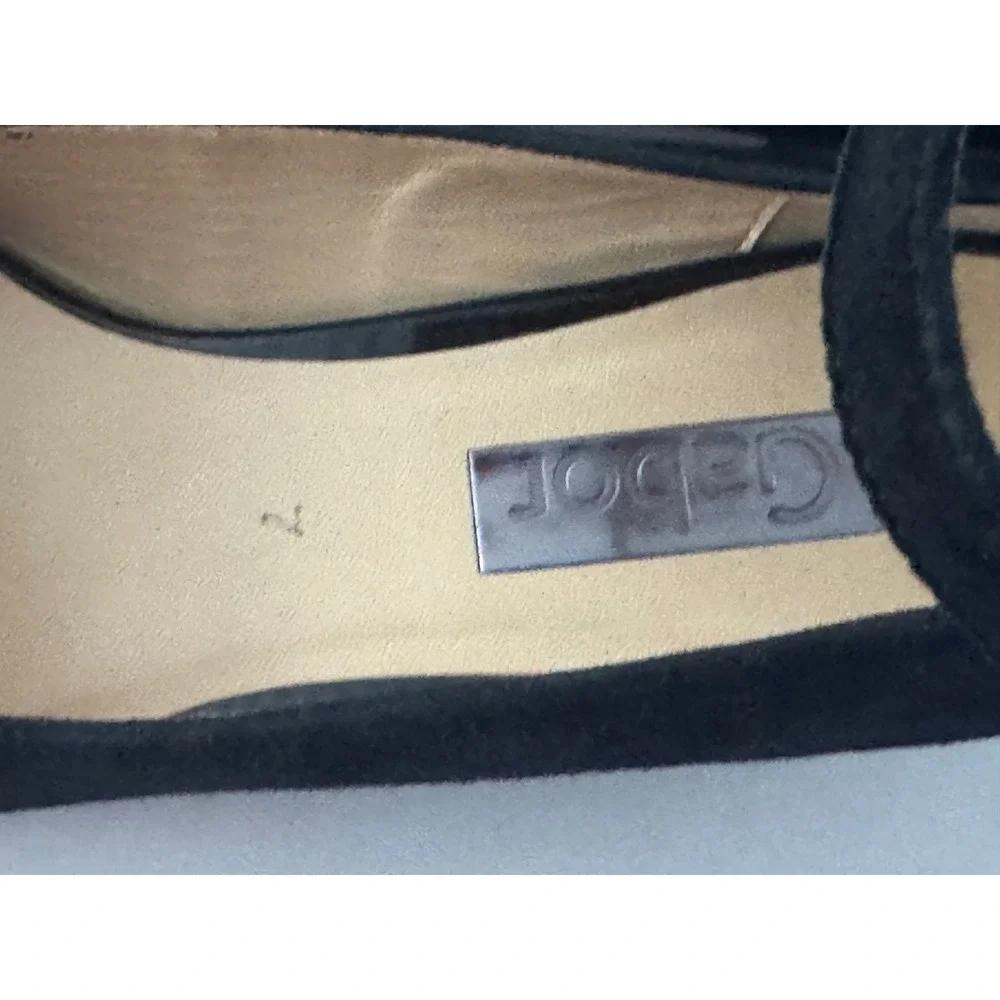 Gabor black suede
